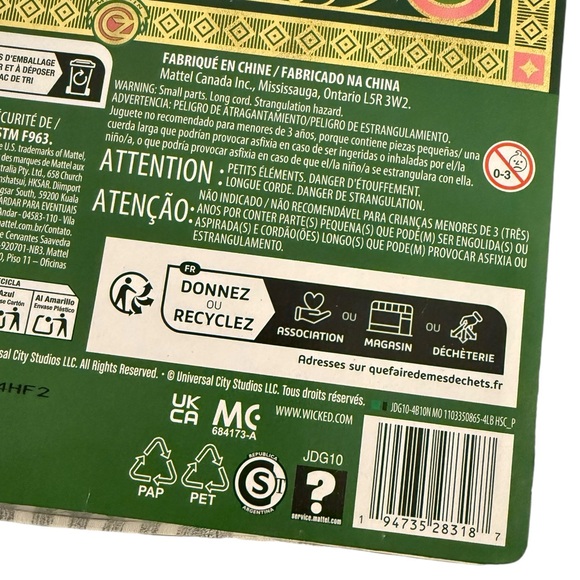 2024 Mattel Wicked's Elphaba and Glinda At Shiz University Dolls Set NEW - Picture 7 of 7